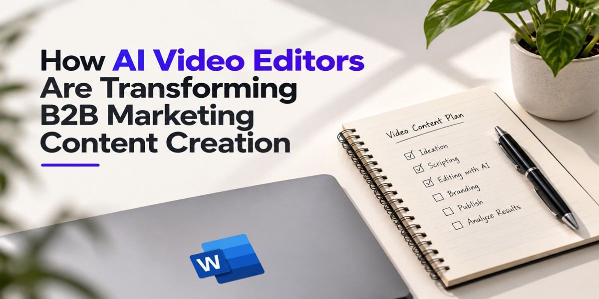 How AI Video Editors are Transforming B2B Marketing Content Creation